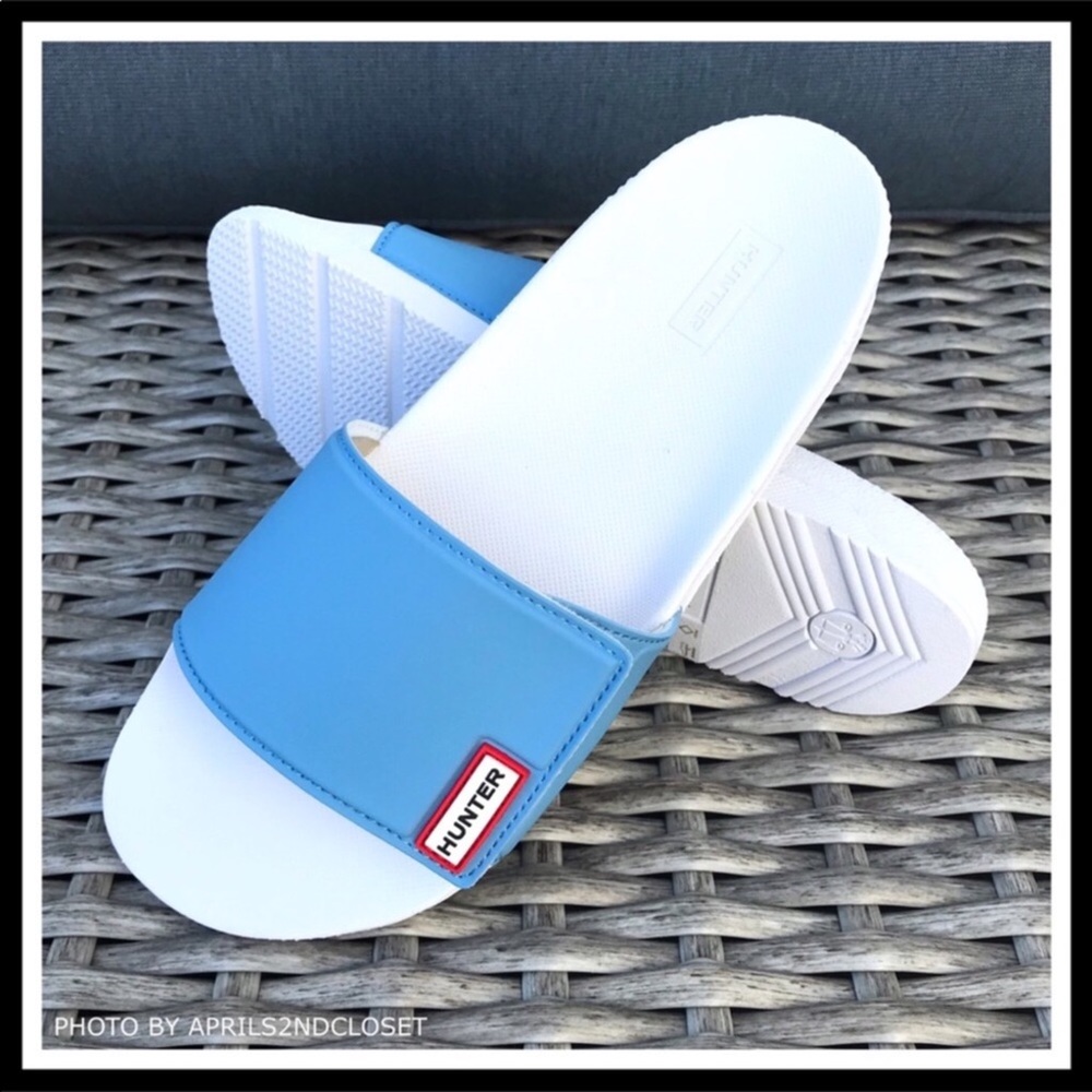 HUNTER SLIDES SANDALS SPORT FLATS SLIP ONS - Picture 2 of 8